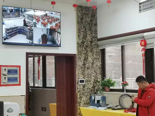 长庆XX中心透明食堂视频监控系统